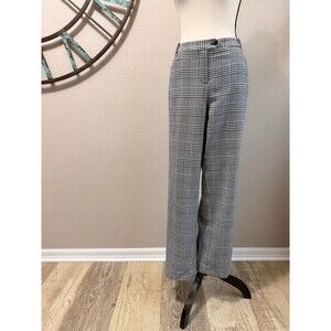 Calvin Klein Womens Trousers Pants Black & White  Houndstooth Size 8 EUC